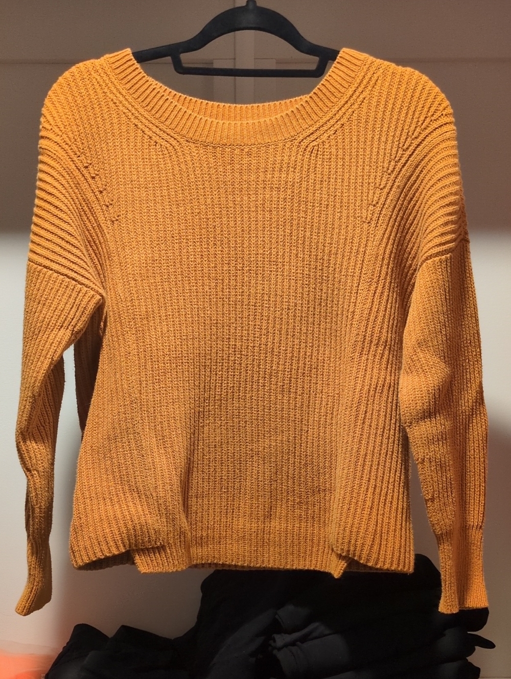 Cabi Women's Crewneck Knit Sweater - Mustard Yellow